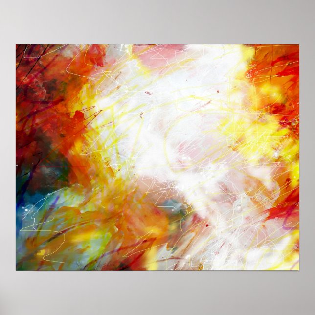 Modern Abstract Painting Art Print Poster (Front)