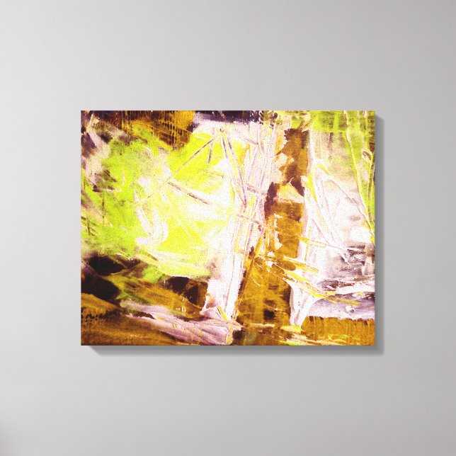 Modern Abstract Painting Art Wrapped Canvas (Front)
