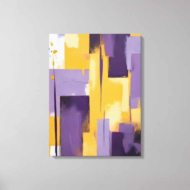 Modern Abstract Painting Canvas Print (Front)