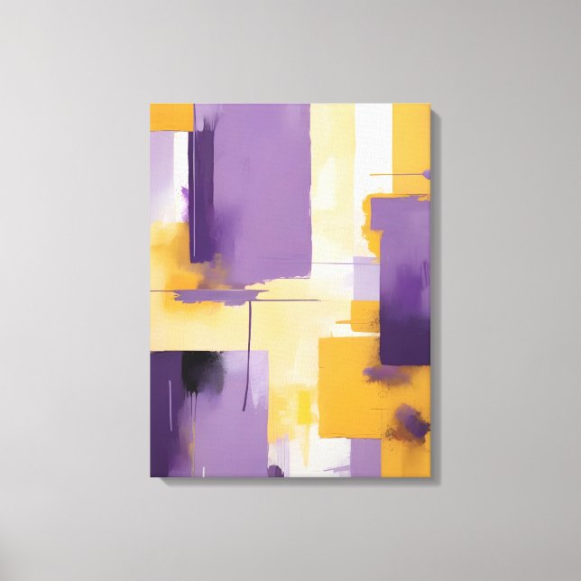 Modern Abstract Painting Canvas Print (Front)