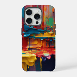 Modern abstract painting iPhone 15pro case