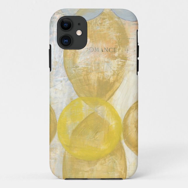 Modern Abstract Painting on Newsprint Case-Mate iPhone Case (Back)