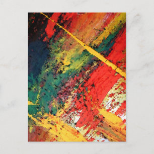 Modern Abstract Painting Postcard