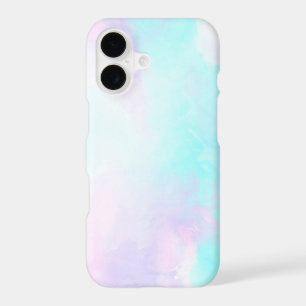 Modern Abstract Pastel Blue & Purple Watercolor