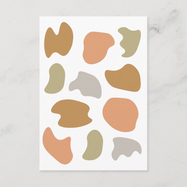 Modern Abstract Pastel Shapes Enclosure Card (Front)