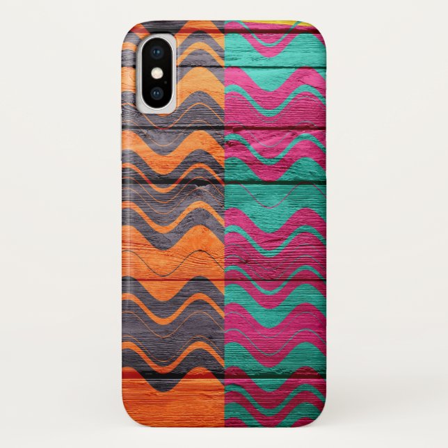 Modern Abstract Pastel Wood Case-Mate iPhone Case (Back)