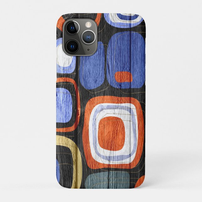 Modern Abstract Pastel Wood Look Case-Mate iPhone  Case (Back)
