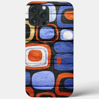 Modern Abstract Pastel Wood Look iPhone 13 Pro Max Case