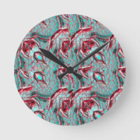 Modern abstract pattern 1186 - Wall Clock
