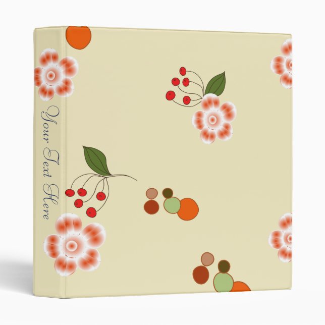 Modern Abstract Pattern Binder (Front/Spine)