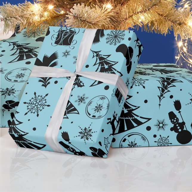 Modern Abstract Pattern Christmas  Wrapping Paper (Creator Uploaded)