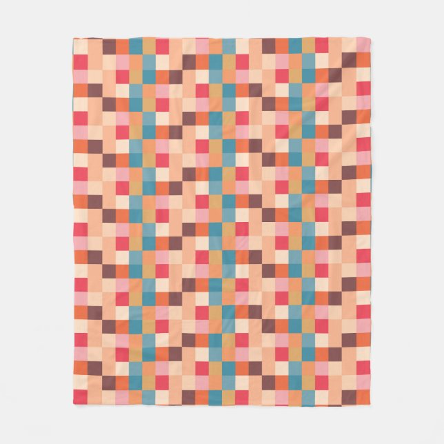 Modern Abstract Pattern Design Fleece Blanket (Front)
