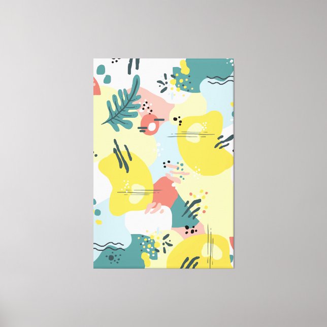 Modern Abstract Pattern Illustration   Canvas Print (Front)