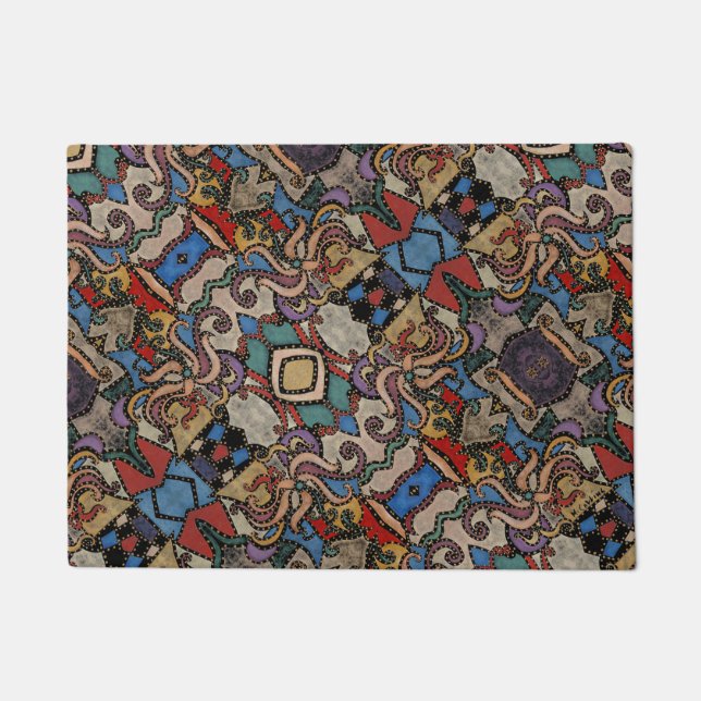 Modern Abstract Pattern M. Collins Doormat (Front)