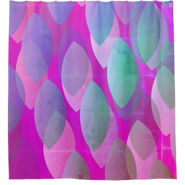 Modern Abstract Pattern | Magenta Purple Pink Teal (Front)