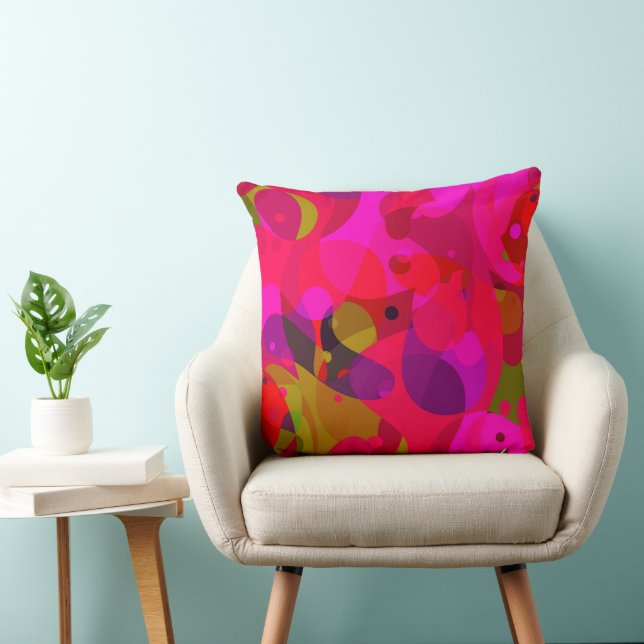 Modern abstract pattern throw pillow (Chair)