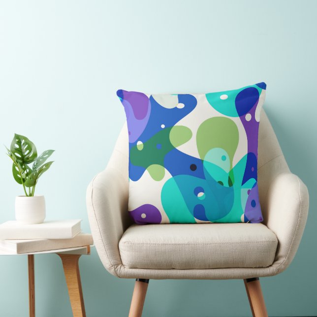 Modern abstract pattern throw pillow (Chair)