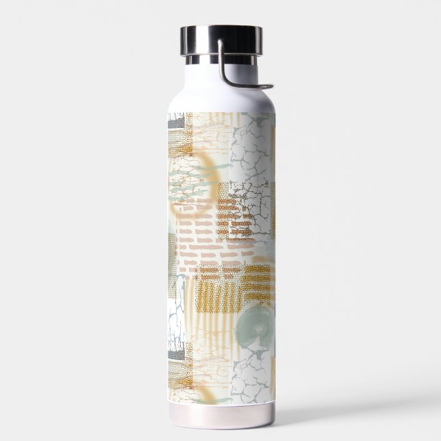Modern Abstract Pattern Water Bottle (Left)