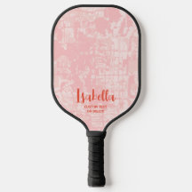 Modern Abstract Personalized Name Pickleball Paddl