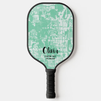 Modern Abstract Personalized Name Pickleball Paddl Pickleball Paddle
