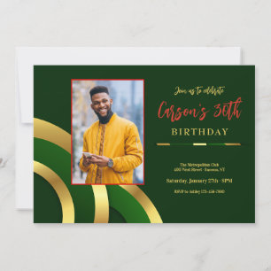 Modern Abstract Photo Invitation
