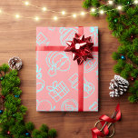 Modern Abstract Pink and Blue Christmas Pattern Wrapping Paper<br><div class="desc">Modern Abstract Pink and Blue Christmas Pattern Wrapping Paper</div>