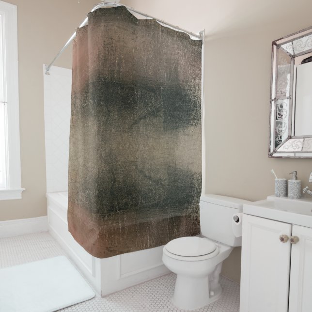 Modern Abstract Pink Black Gold Grunge (In Situ)