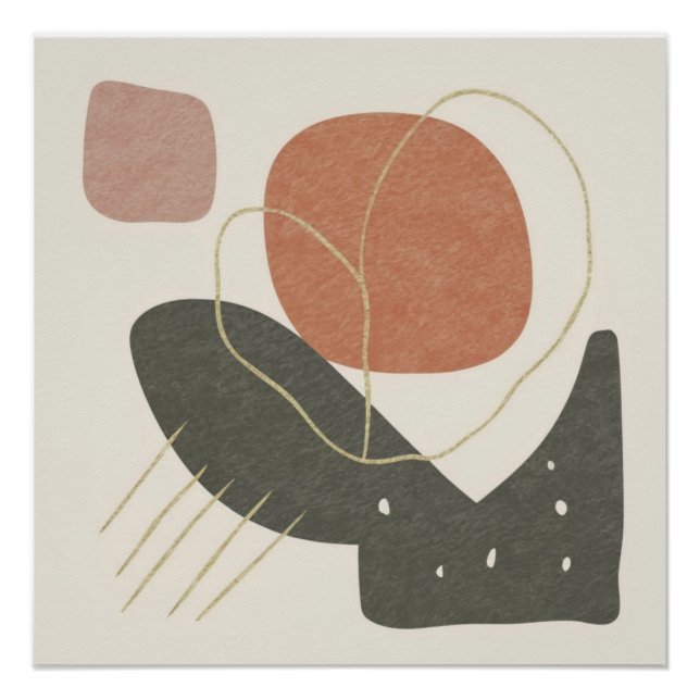 Modern Abstract  Poster (Front)
