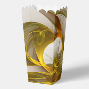 Modern Abstract Precious Metal Colours Fractal Favor Box