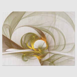 Modern Abstract Precious Metal Colours Fractal Tissue Paper