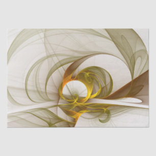 Modern Abstract Precious Metal Colours Fractal Tissue Paper