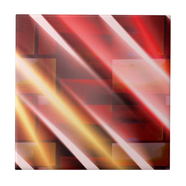 Modern Abstract Print Art Decor Digital Art Tile (Front)
