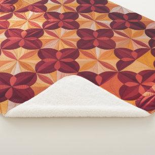Modern Abstract Quilt, Fleece Blanket Interlocking