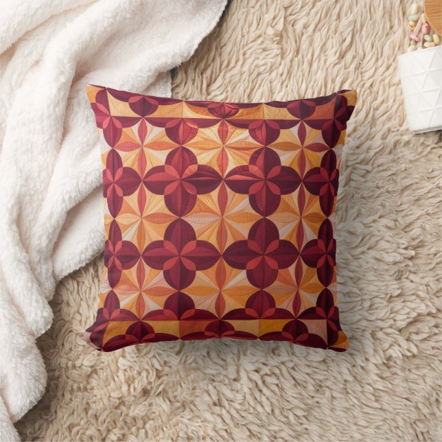 Modern Abstract Quilt, Throw Pillow  (Blanket)