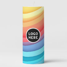 Modern Abstract Rainbow Waves with your Logo