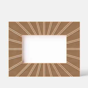 Modern Abstract Rays Laser Etched Picture Frame