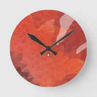 Modern Abstract Red Flower by RD