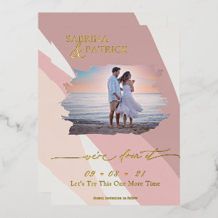 Modern Abstract Rose Blush Photo