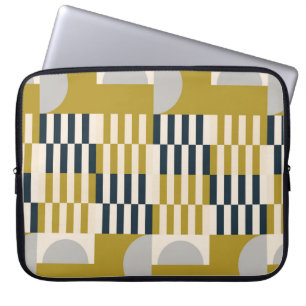 Modern abstract seamless geometric pattern with se laptop sleeve