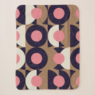 Modern abstract seamless geometric pattern with se sherpa blanket