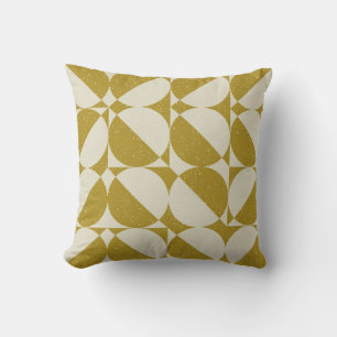 Modern abstract seamless geometric pattern with se throw pillow
