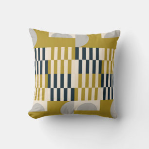 Modern abstract seamless geometric pattern with se throw pillow