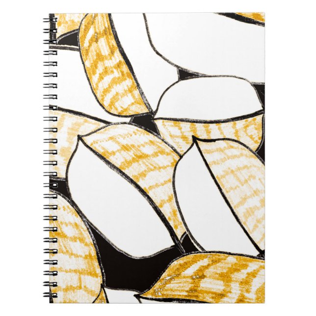 Modern abstract seamless pattern with creative col notebook (Front)