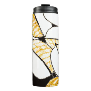 Modern abstract seamless pattern with creative col thermal tumbler