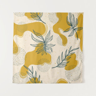 Modern abstract seamless pattern with hand drawn t tapestry