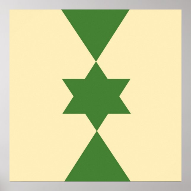 modern abstract shapes art poster (Front)