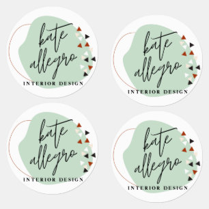 Modern Abstract Shapes Custom Made Company Logo