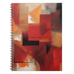 Modern Abstract Shapes Painting Colourful Art Notebook