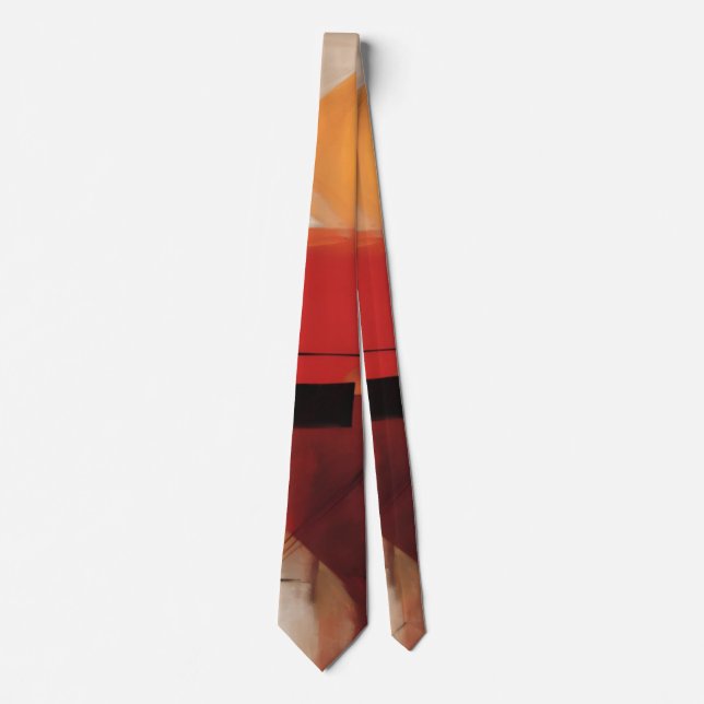 Modern Abstract Shapes Painting Colourful Art Tie (Front)
