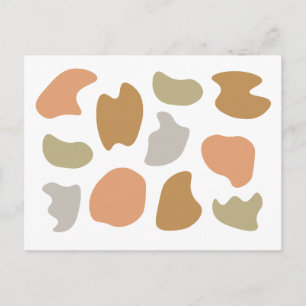 Modern Abstract Shapes Postcard